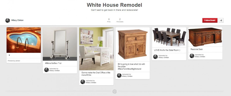 Illustration for article titled Funny Guy Rand Paul Sets Up Pinterest Account for Hillary ClintonÂ